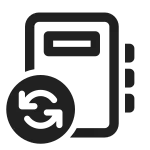 Notebook Sync SVG Icon